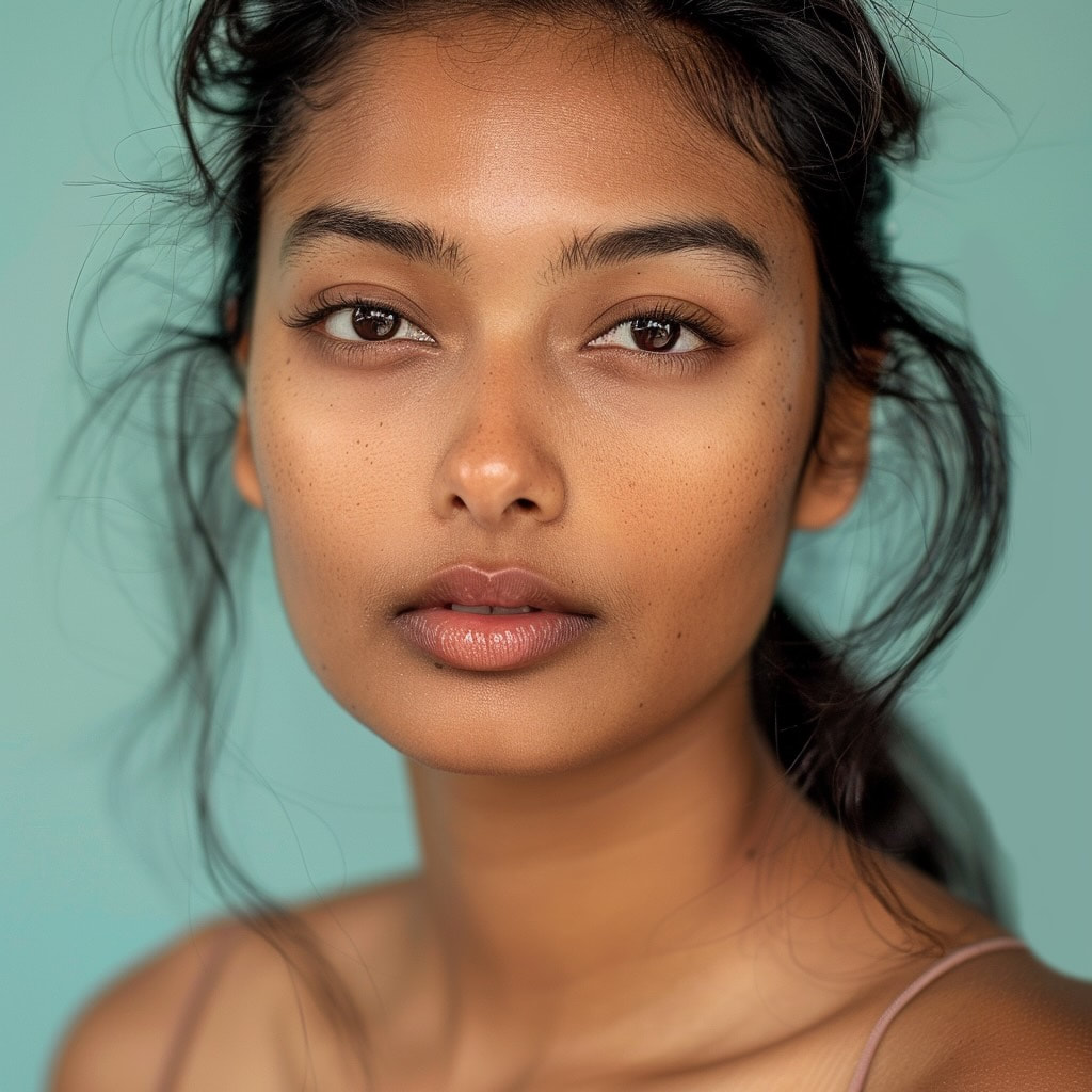 east indian skin brightening model