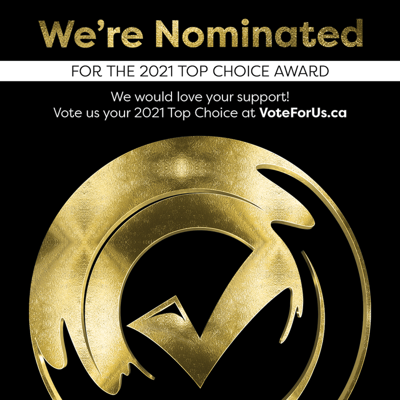 Top Choice Awards Official Nominee badge
